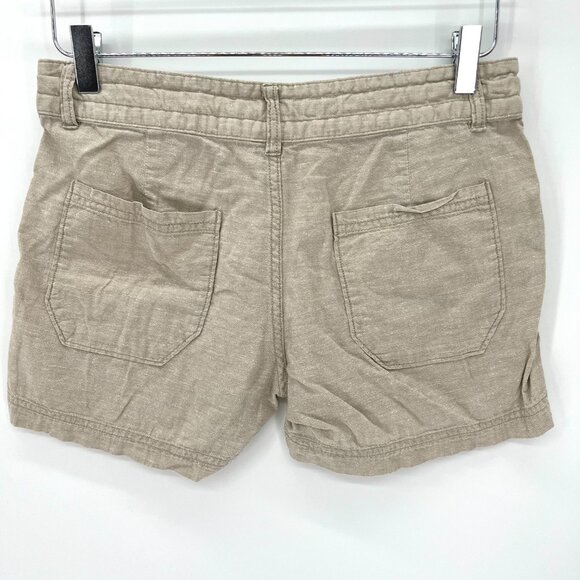 Patagonia Island Hemp Shorts Womens Size 2 Organic Cotton‎ Beige Lightweight - Picture 3 of 10
